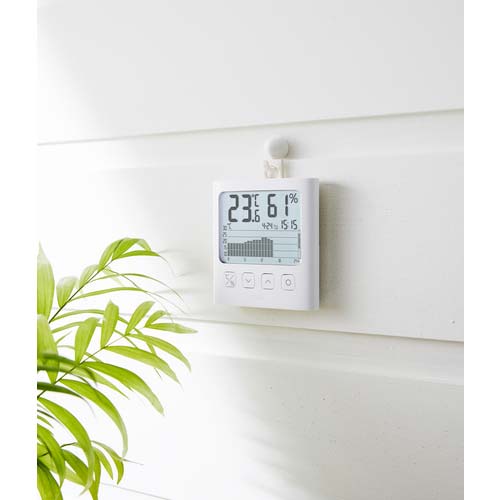 TANITA グラフ付きデジタル温湿度計 白色 TT-581