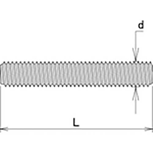 DAIDOHANT ステンレス 寸切ボルト M8×285 10101724