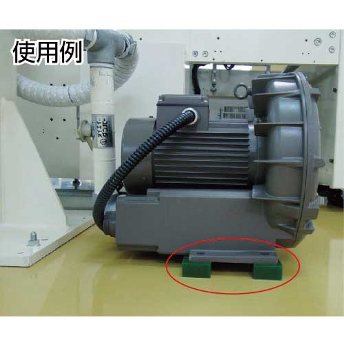 【廃番】EXSEAL 防振・緩衝ブロック ゲルダンパー 黒 100X100mm GD15-100