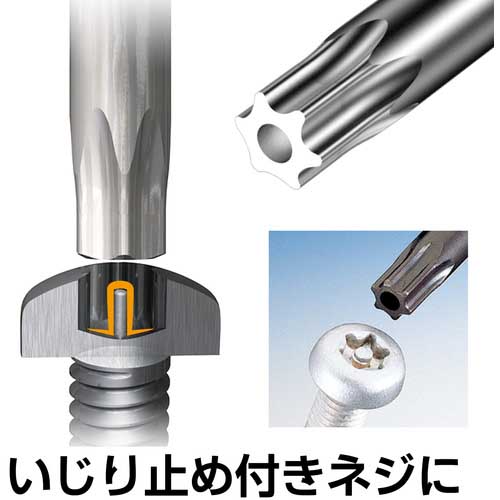 VESSEL いじり止めトルクスレンチ 9本組 No.8509TXH(8500TXH 9本組) 8509TXH