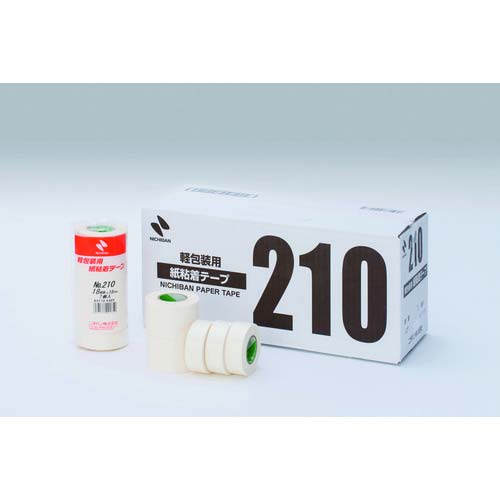 ニチバン 紙粘着テープ210H-15 15mmX18m 8巻入り 210H-15