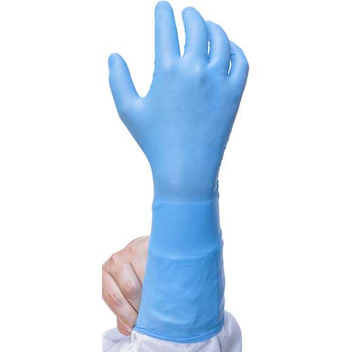 Ansell 耐薬品ニトリルゴム使い捨て手袋 マイクロフレックス 93-243 Sサイズ (100枚入) 93-243-7