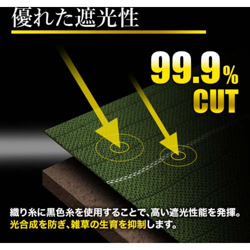 萩原 ターピー グランドバリアクロス-10(防草用シート) (透水性) 1.0m×50m GBC10(T)1050