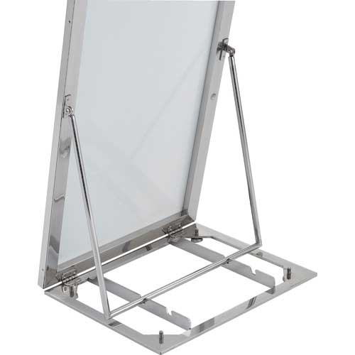 TRUSCO SUS304 ステンレスミラー 姿見タイプ スタンド付き SU3M-FLS