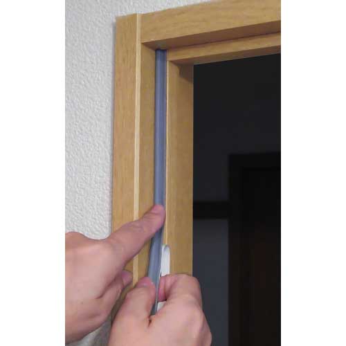 槌屋 戸当りすき間テープ P型 グレー TSP-001