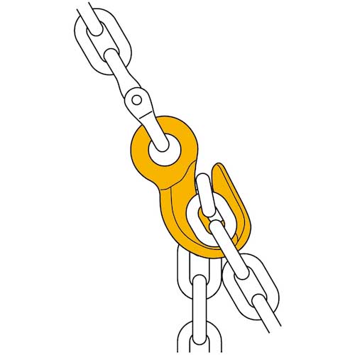 KITO チェンスリング カナグ部材(アイタイプ) グラブフックHGG 基本使用荷重3.2t HGG10