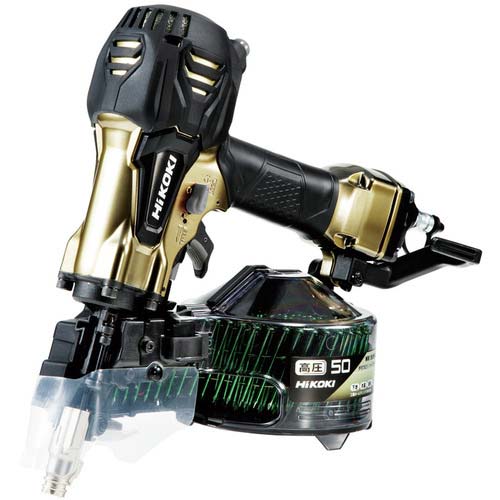 HiKOKI 高圧ロール釘打機 50mmハイゴールド パワー切替機構付 NV50HR2-S