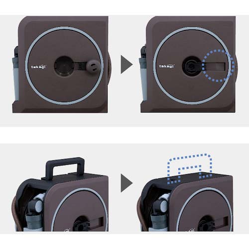 タカギ ホースリール NANO NEXT 10m(BR) RM1110BR