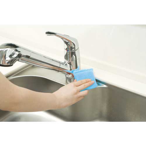 3M スポンジ スコッチ・ブライトシンク・洗面台用クリーナー ブルー/ピンク(2個入) SNK-2K