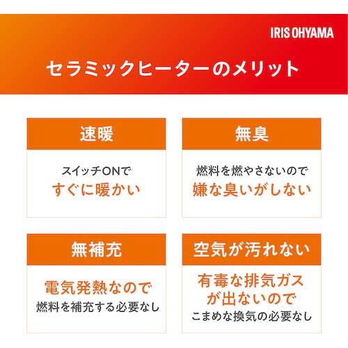 【廃番】アイリスオーヤマ 298103 セラミックファンヒーター CH-127D