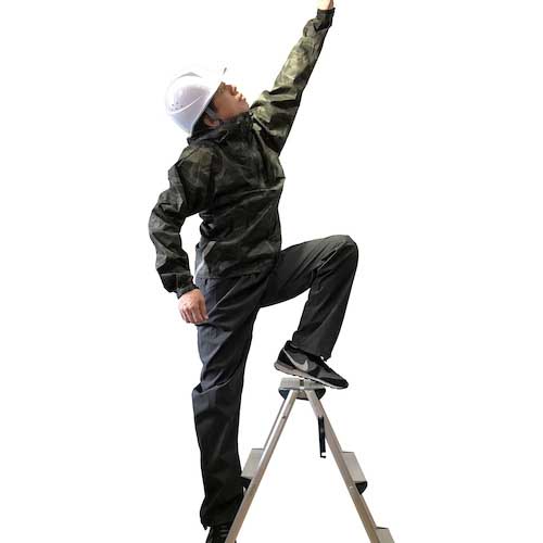 カジメイク ストレッチシールドジャケット ブルーカモ L 7570-45-L