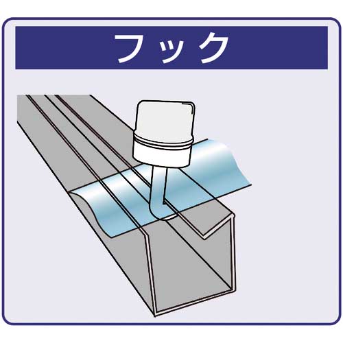 DAIDOHANT ポリカワンタッチフック クリアー 25mm (100本入) 00032491