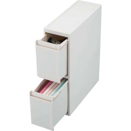 【廃番】TENMA フィッツワーク A4ファイルも入るデスク下引出ケース M2段 110011836