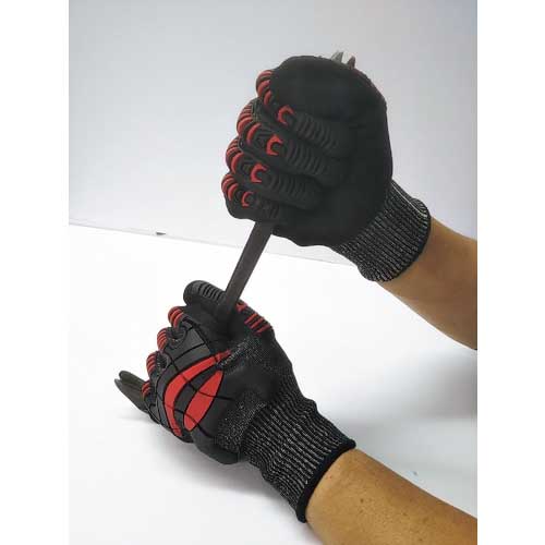 富士手袋 ナックルアーマーC4 赤 M 9900-R-M