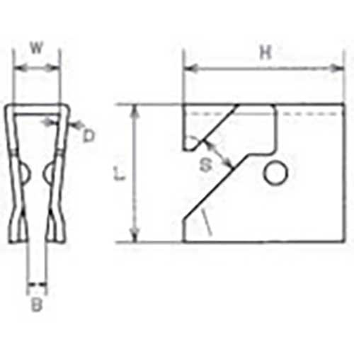 水本 ステンレス グレーチングクリップGCI型 幅16mm B-1307