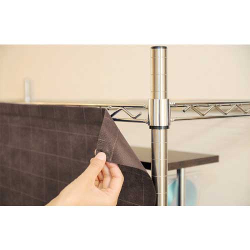 TRUSCO マグネット式目隠しカーテン 900X1800mm ブラウン BC9018A-BR