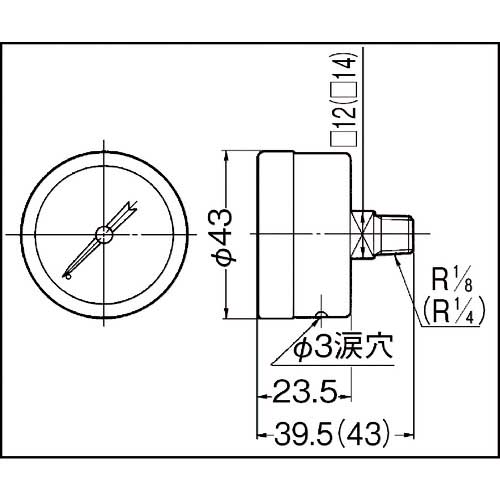 SMC 圧力計 G43-10-02