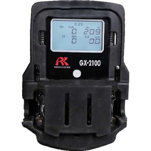 【廃番】理研 マンホール・ピット作業用有害ガス検知器 GX-2100タイプ EJ【酸素・硫化水素(JIS適応)】 GX-2100-EJ