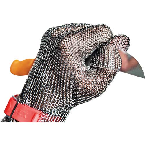 EUROFLEX 突刺し防止 耐切創クサリ手袋 コンフォート 1枚 ロングS HC25108