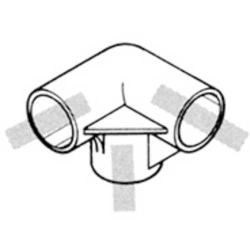 yazaki イレクター Φ28 プラスチックジョイント J-4 ブラック J-4-S BL