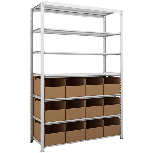 【廃番】TRUSCO スチールラック K1型抗菌塗装高密度収納棚 ビンBOX仕切り板 H325用 K1-BNBP