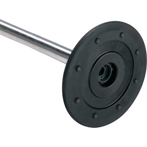 テラモト ベルトパーテーション AW屋外対応 ナイロンベルト3.6m ヘアライン 青 SU-661-703-3