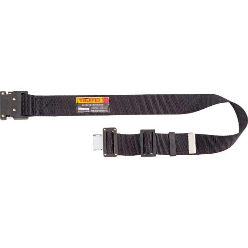 タジマ ワークポジショニング用胴当てベルトフラット アルミワンタッチバックル黒 Mサイズ WFXD2-WBM