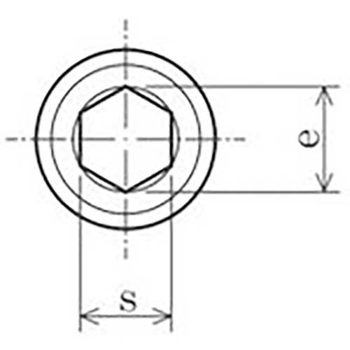 TRUSCO 六角穴付止めねじ 棒先 スチール M12×50 4本入 Y102-1250