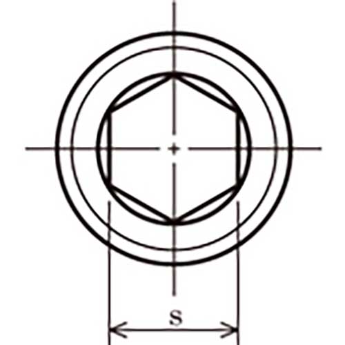 TRUSCO テーパー沈みプラグ SP2(スチール) 黒染め PT1/8 20個入 Y1082-0118