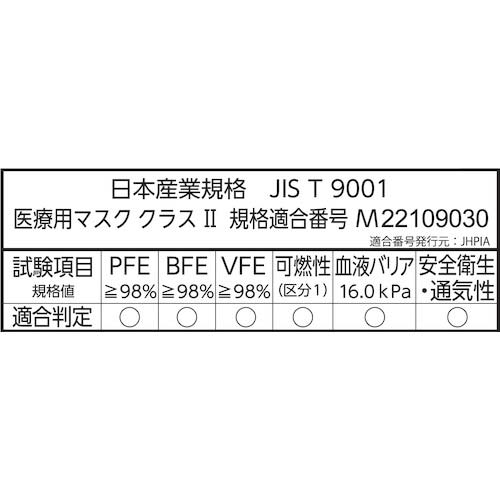 川西 使いきり三層式マスク50枚入 7032W