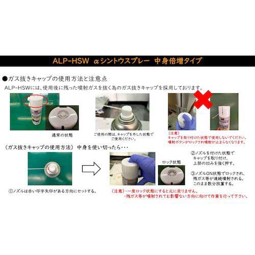 【廃番】TRUSCO αシントウスプレーW 中身倍増タイプ ALP-HSW