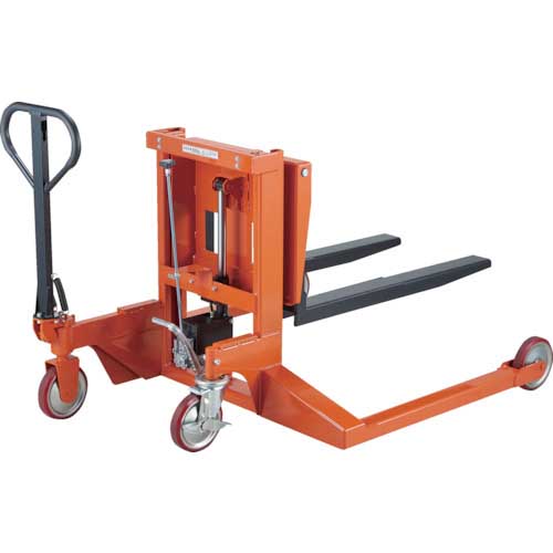 TRUSCO コゾウリフター パレットトラックタイプ 足踏み 800kg パレット用 BEA-H800-3W