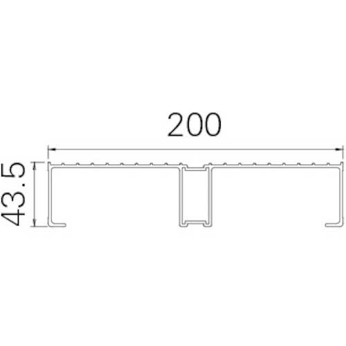 ハセガワ ライトステップ DBS型 縞板タイプ 2段 0.7m(17834) DBS2-547