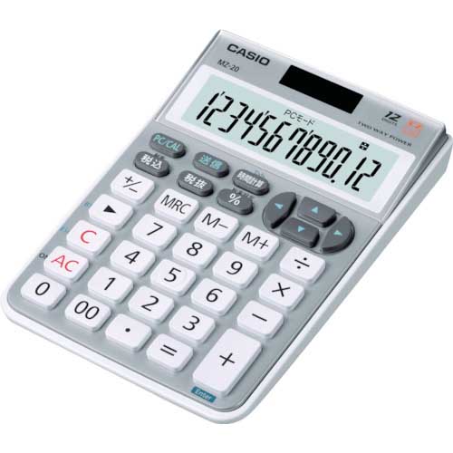 【廃番】カシオ テンキー電卓 MZ-20-SR-N