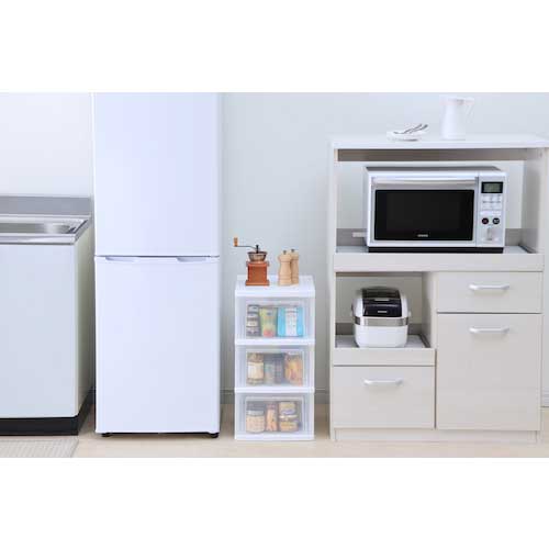 アイリスオーヤマ 284278 スリムチェスト NSSー323 ホワイト/クリア NSS-323-WC