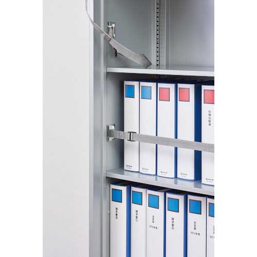 KING JIM 防災用品 収納棚につける落下防止ベルト 対象物重量100kg 耐震度震度6強相当 RB1200