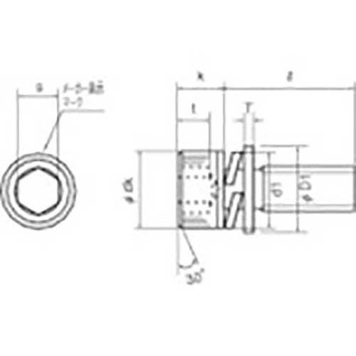 TRUSCO 座金組込六角穴付ボルト P=3 ステンレス M4X15 130本入 (ばね座金+JISワッシャー付き) ヘキサゴンパック S081-0415