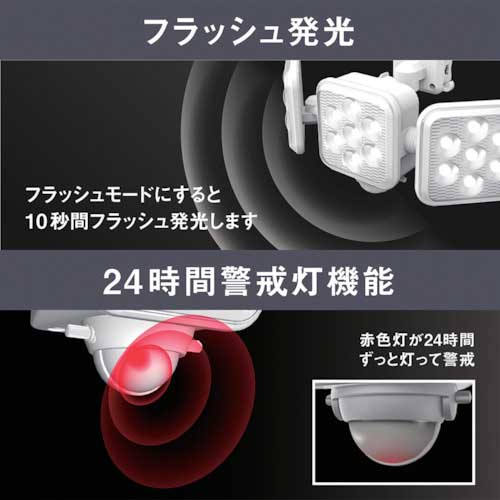 RITEX 5W3灯 フリーアーム式 LEDソーラーセンサーライト S-330L