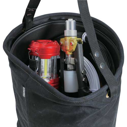 TRUSCO D型電工バケツ W263XD220XH250 オリーブドラブ色 TADBD25-OD