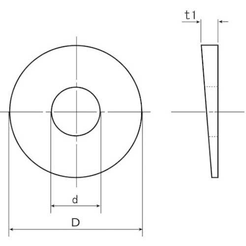 SUNCO ドブエイトロックワッシャーM12、1/2用14X32X4.0(150個入) W0-00-8360-0120-0000-12