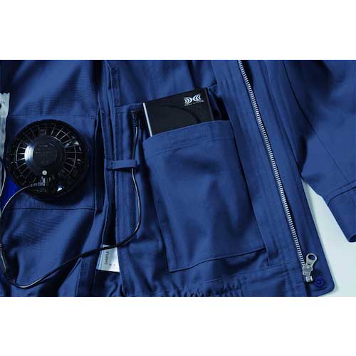 空調服 空調服 難燃長袖ブルゾン ネイビー LL KU92240N80S4の通販