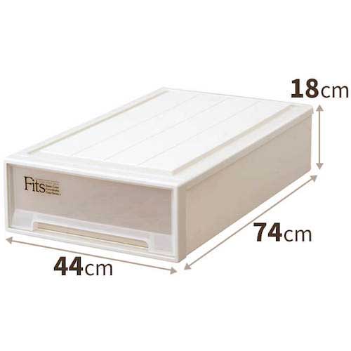 【廃番】TENMA フィッツケース スリムL カプチーノ 440×740×180 110000686