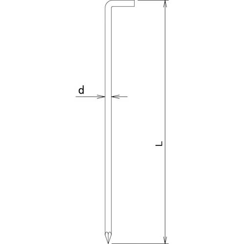 DAIDOHANT L型ロープ止め 9×350 10102792