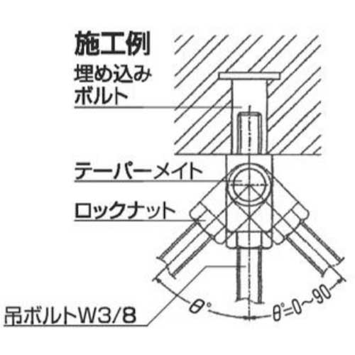 DAIDOHANT テーパーメイト (C型鋼・H型鋼) (W)25.2x(H)53.4mm 10102817