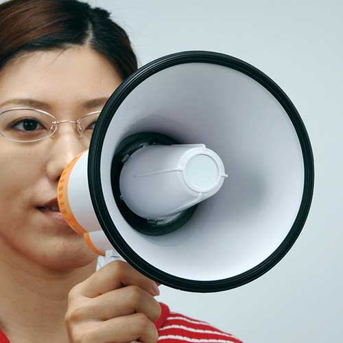 緑十字 防災用品 10Wハンドメガホン 380342