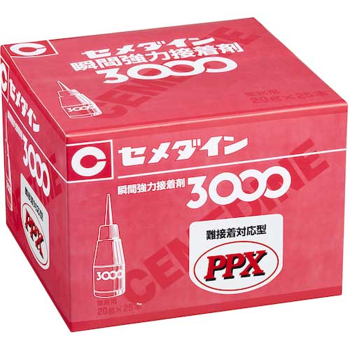 セメダイン PPX 20g(基材のみ)(ポリオレフィン・難接着剤用瞬間接着剤) AC-111