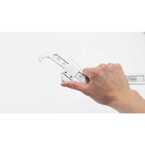 TONE 引掛けスパナ フックスパナ(調整式) 適合寸法35〜105mm FSA-105