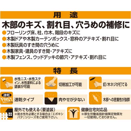 セメダイン 木工パテA 120ml/箱 ラワン HC-154