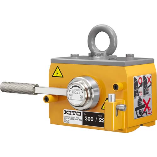 KITO スーパーマグ KRD形 使用荷重 平鋼300kg 丸鋼220kg(Φ200) 永久磁石・リフティングマグネット【選べる使用荷重】 KRD30