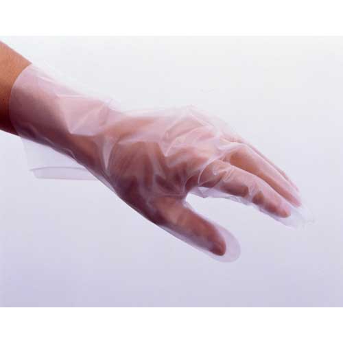 SHOWA ポリエチレン使い捨て手袋 ナイスハンドきれいな手つかいきりグローブ 内エンボス100枚入 Mサイズ NHKTTGPE-M100P